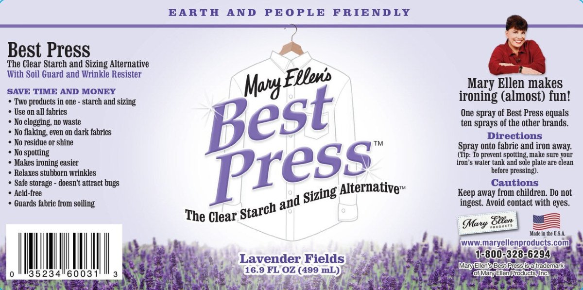 Mary Ellen's Best Press Lavender Fields 16.9 oz label