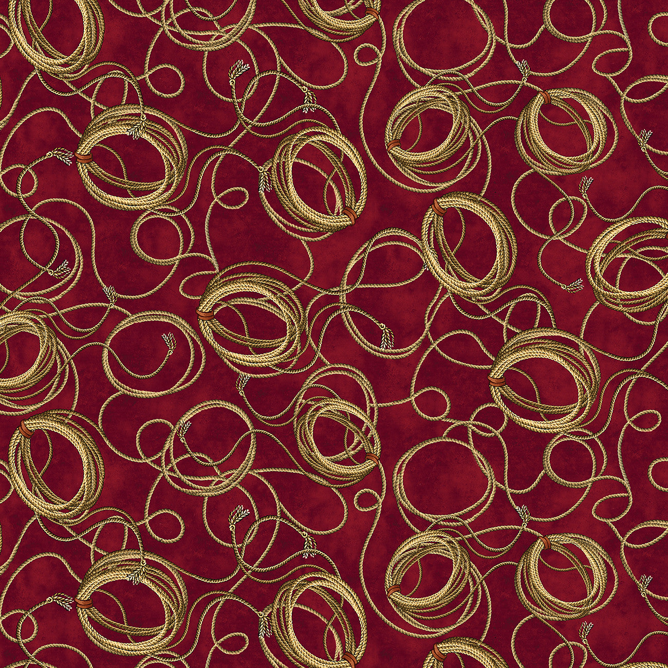 Yellowstone Brick Red Lasso Yardage | Benartex