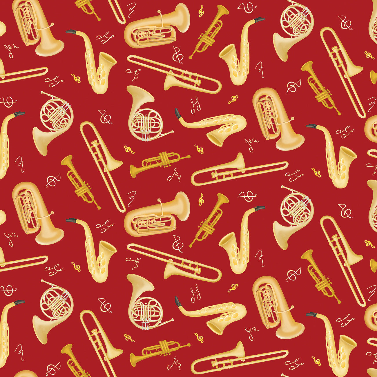 Horn Section Red by Andi Metz | Benartex - Contempo - Kanvas