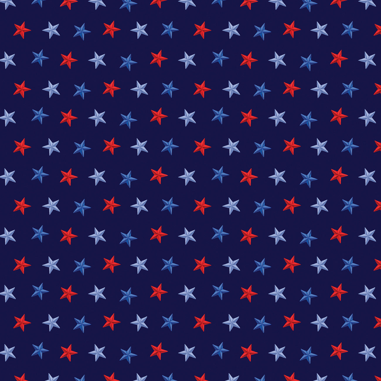 Faith, Family, Freedom Stars of Freedom Navy Patriotic Yardage by Nicole DeCamp | Benartex