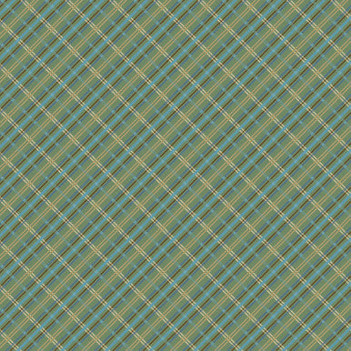 Enchanted Forest Enchanted Plaid Green by Andi Metz | Benartex