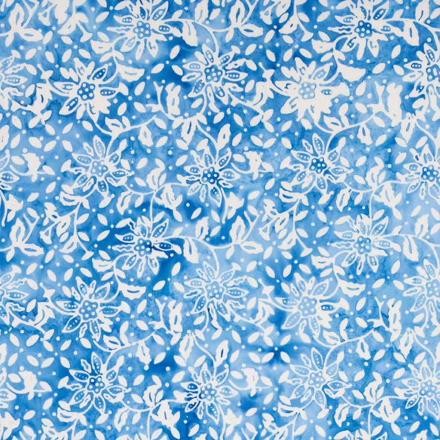 Expressions Batiks Tjaps Carolina Blue.1 Yardage by Riley Blake Designs #BTCB1006