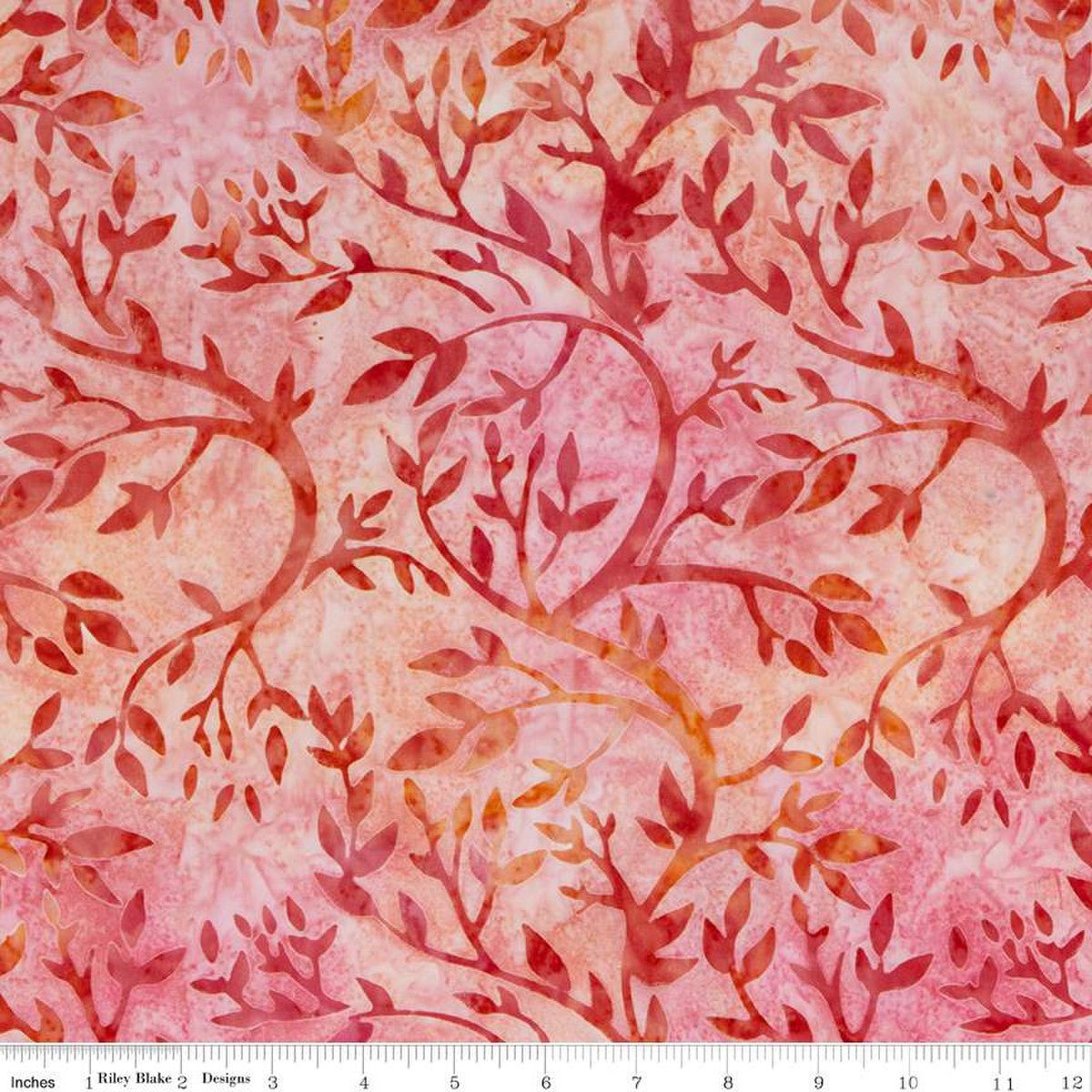 Expressions Batiks Tjaps Salmon Yardage | Riley Blake Designs