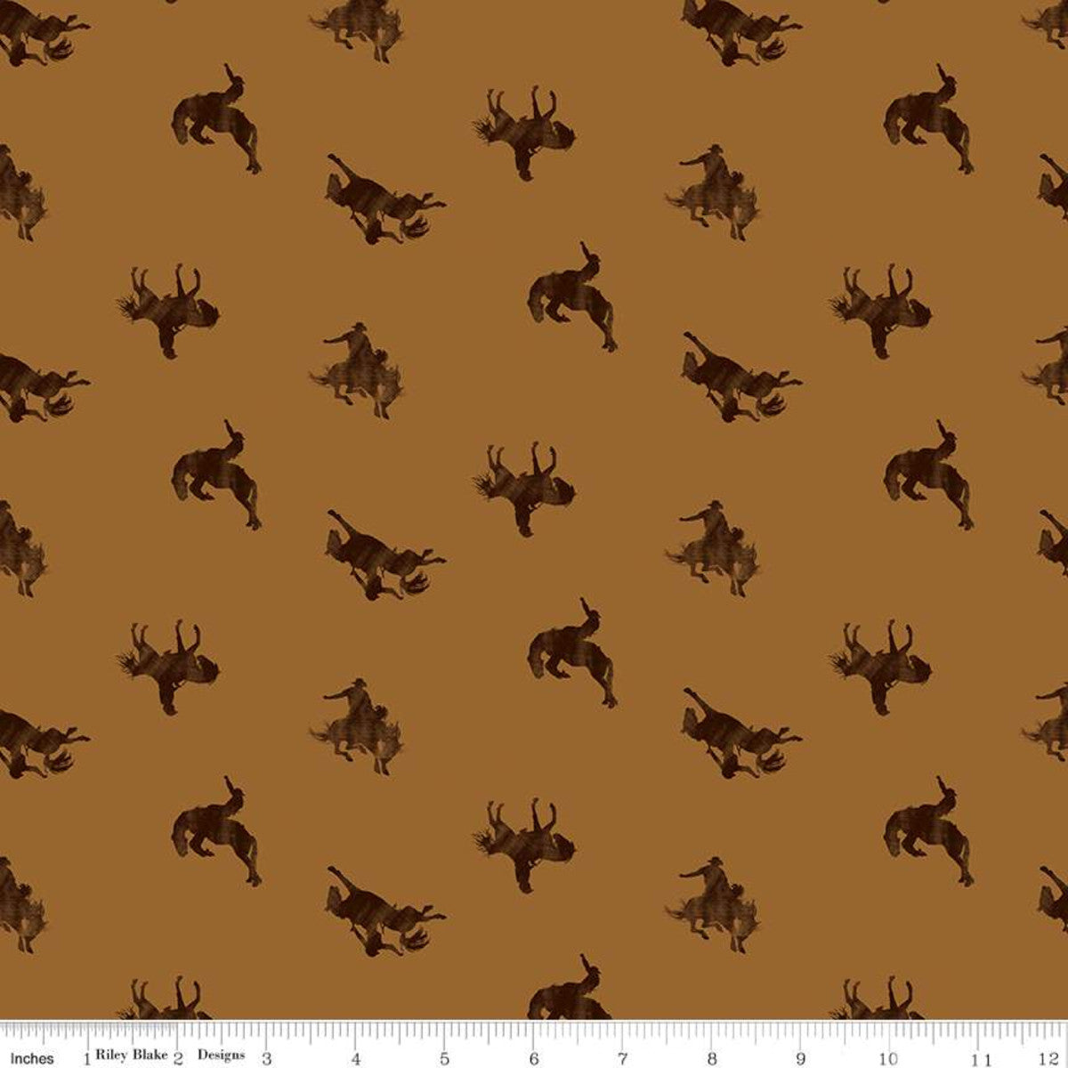 Back of the Chutes Broncos Sienna Yardage by Hugh Cabot | Riley Blake Designs Pre-Order