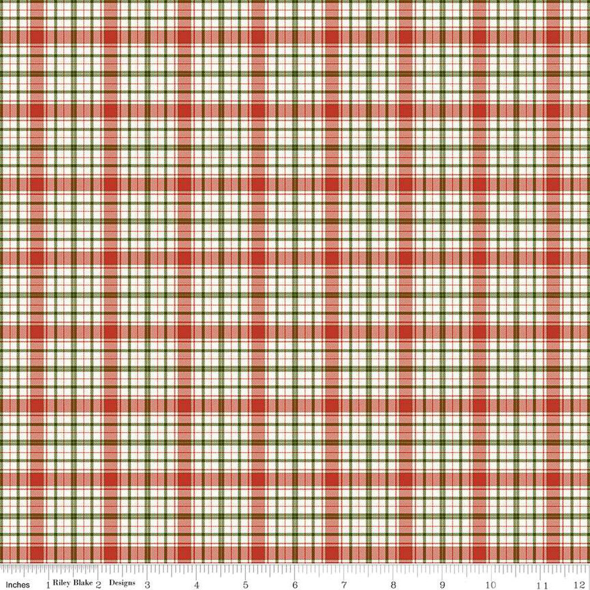 Christmas Is In Town Plaid Multi Yardage by Sandy Gervais | Riley Blake Designs #C14746-MULTI