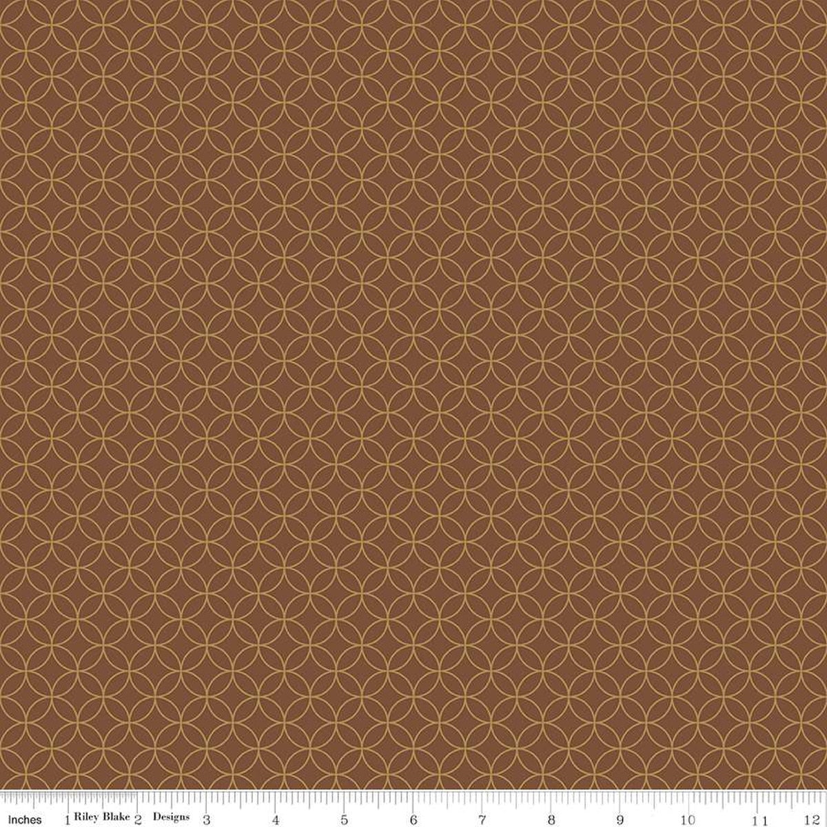 Autumn Afternoon Pumpkin Seeds Brown Yardage by Heather Peterson | Riley Blake Designs SKU #C14878-BROWN