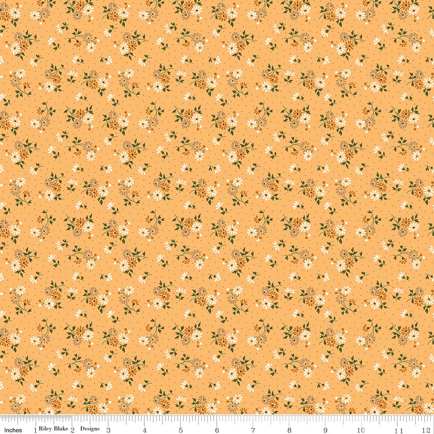 Baked with Love Blessings Marigold Yardage by Lori Holt | Riley Blake Designs