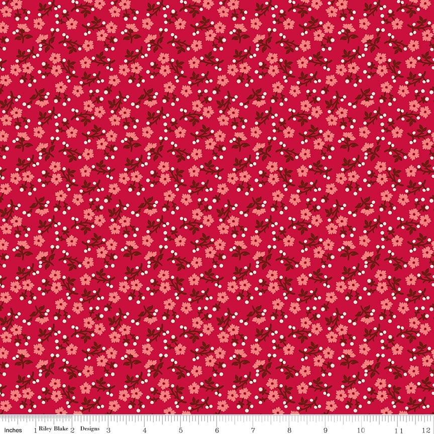 Baked with Love Grateful Schoolhouse Yardage by Lori Holt | Riley Blake Designs