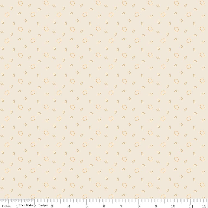 Baked with Love Grandma's Pearl Marigold Yardage by Lori Holt | Riley Blake Designs