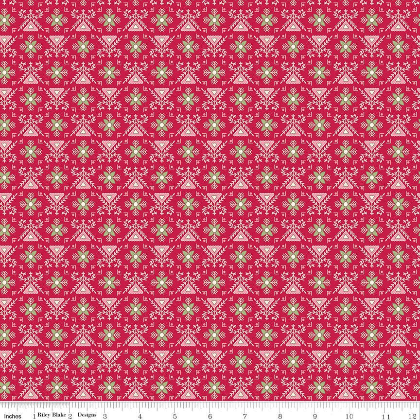 Home Town Holiday 2 Stitchery Jazzberry