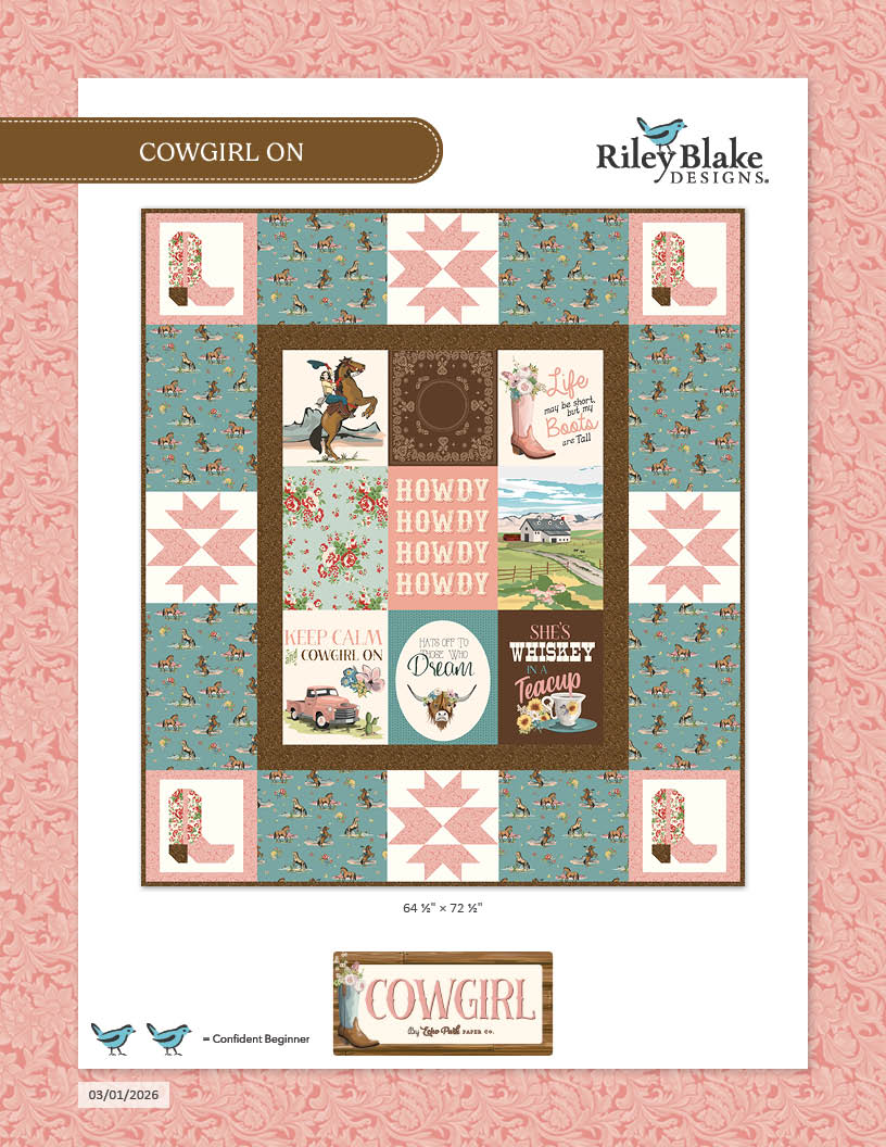 Cowgirl On Quilt