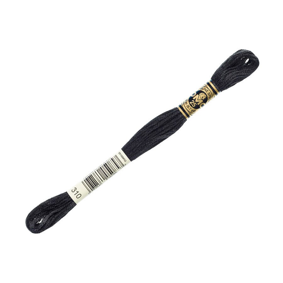DMC 310 Black 6 Strand Embroidery Floss | DMC