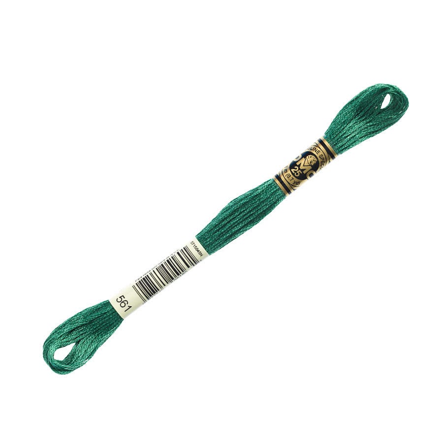 DMC 561 Very Dark Jade 6 Strand Embroidery Floss | DMC #117-561