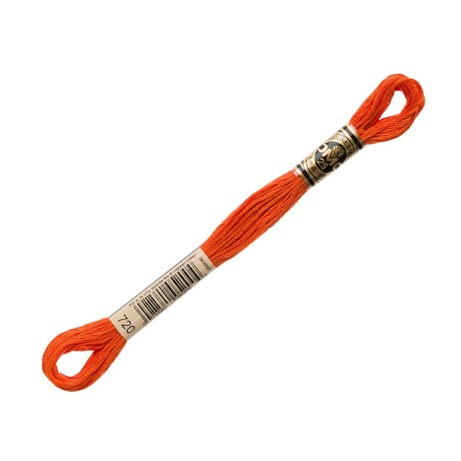 DMC 720 Dark Orange Spice 6 Strand Embroidery Floss | DMC