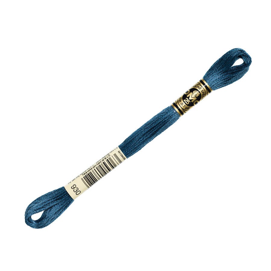DMC 930 Dark Antique Blue 6 Strand Embroidery Floss | DMC #117-930