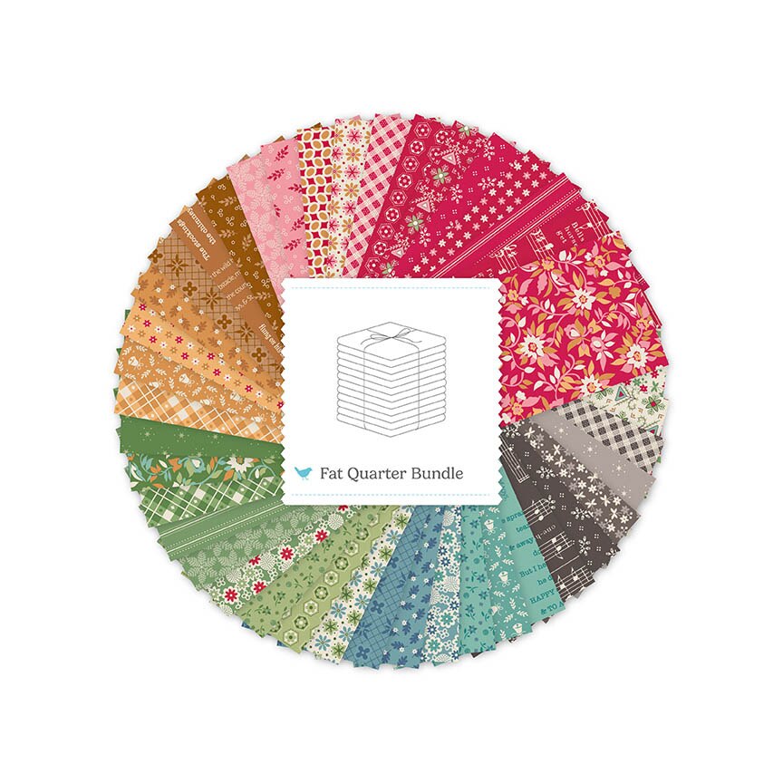 Home Town Holiday 2 Fat Quarter Bundle by Lori Holt | Riley Blake Designs