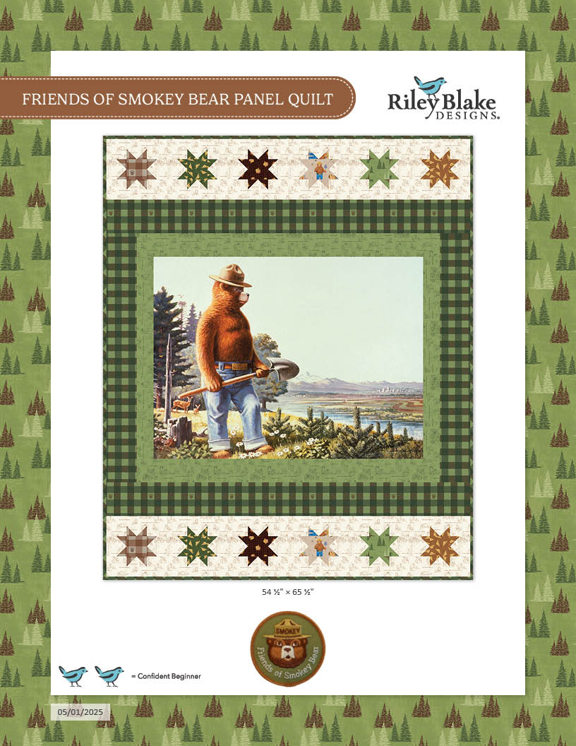 Friends of Smokey Bear Panel Quilt