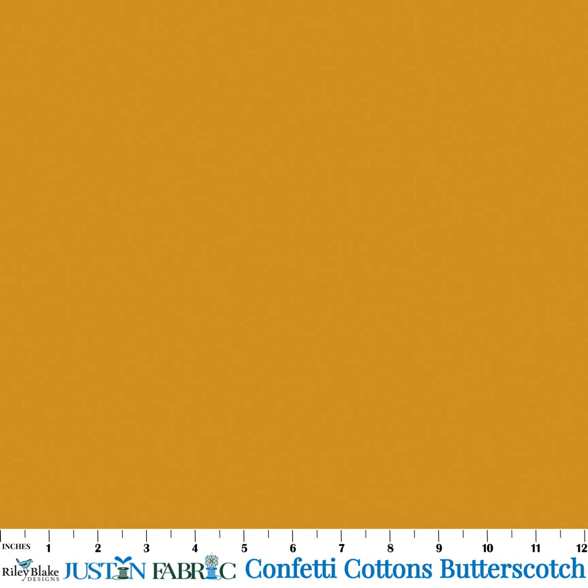Confetti Cottons Solid Butterscotch Cotton Yardage | Riley Blake Designs soft premium quilt cotton fabric in solid butterscotch gold color