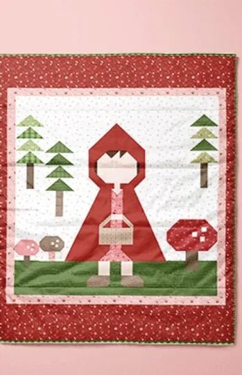 Little Red Quilt Pattern featuring To Grandmother's House by Jennifer Long | Riley Blake Designs - picture of quilt