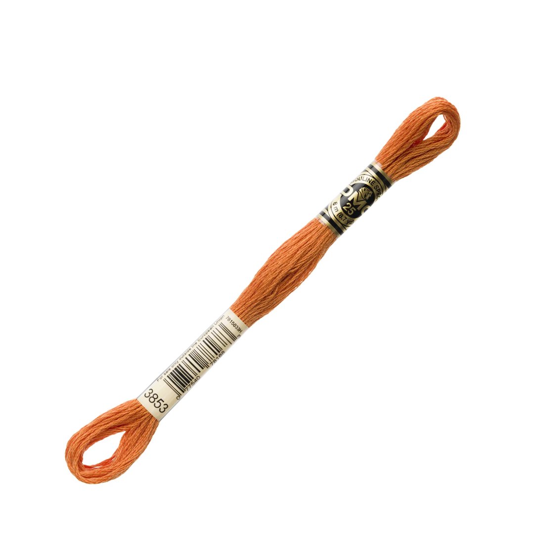 DMC 3853 Dark Autumn Gold 6 Strand Embroidery Floss | DMC #117-3853