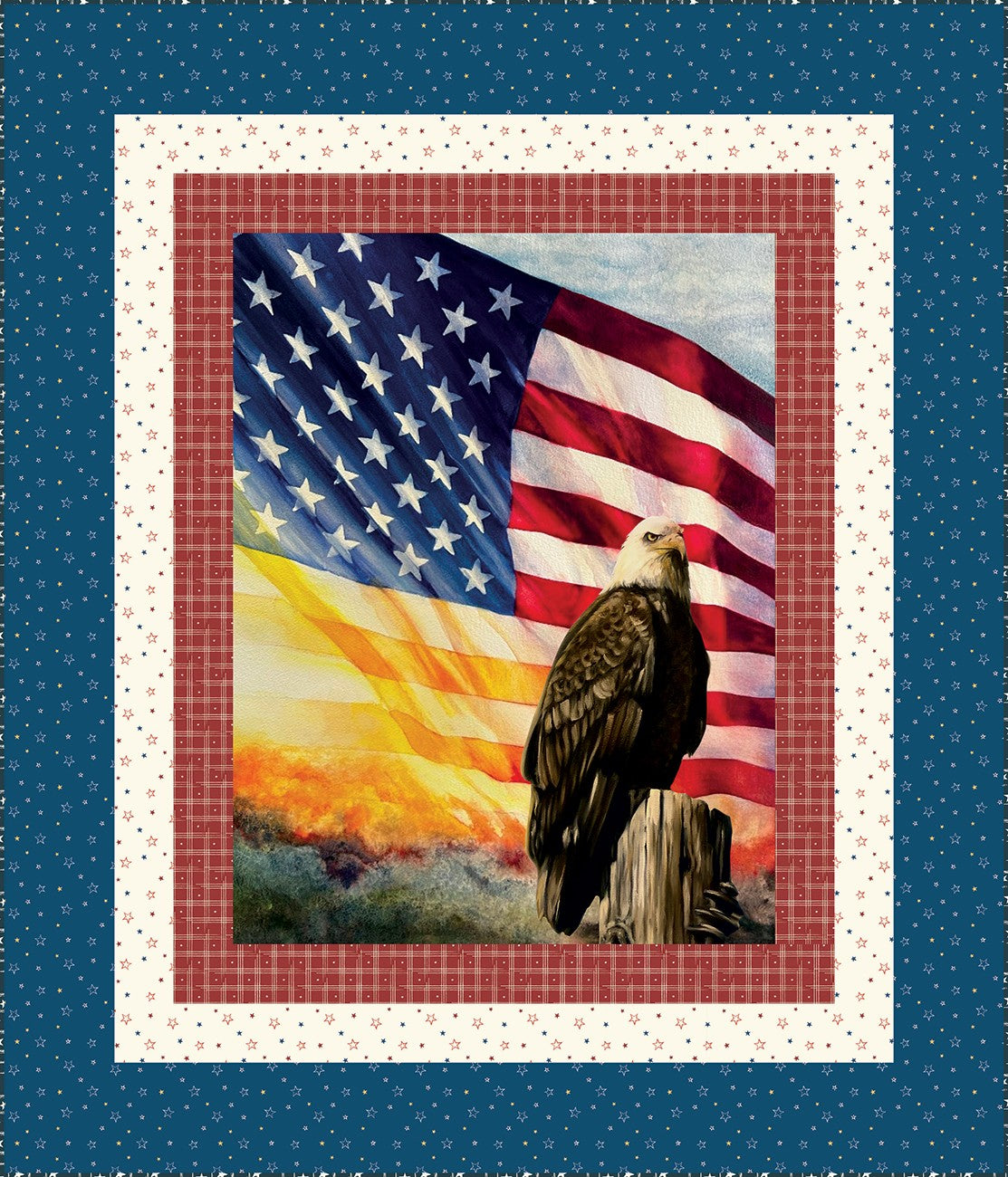 American Honor Panel Quilt Kit By Gifford, Vicki