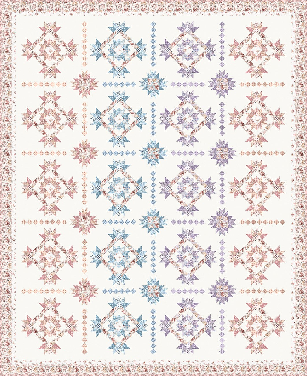 Daybreak on the Prairie Wildflower Fields Quilt Kit by Modern Prairie | Riley Blake Designs