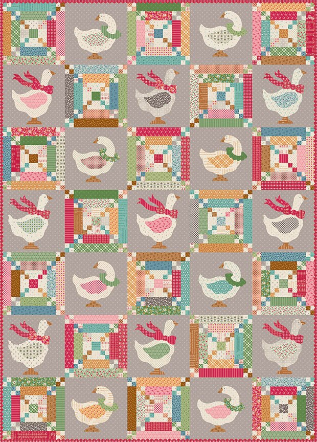 Home Town Holiday 2 Christmas Geese Quilt Kit