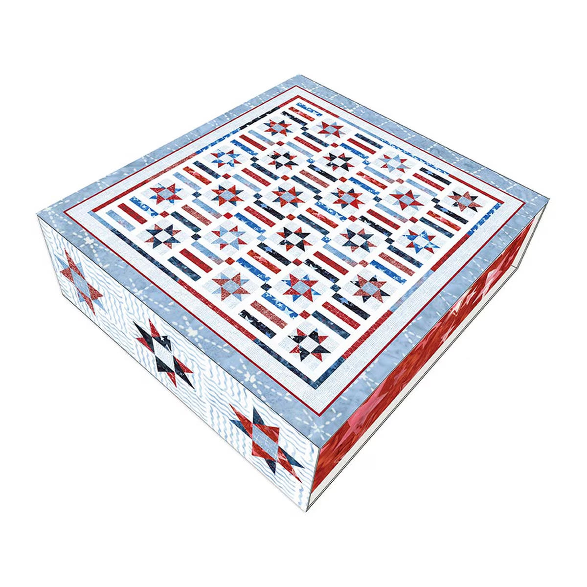 Company B Quilt Kit Box by Quilt Boss Design featuring Stars & Stitches | Riley Blake Designs