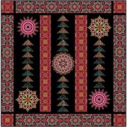 Needle Stars - Going Up Wall Quilt Kit featuring fabrics from Needle Stars by Paula Nadelstern | Benartex