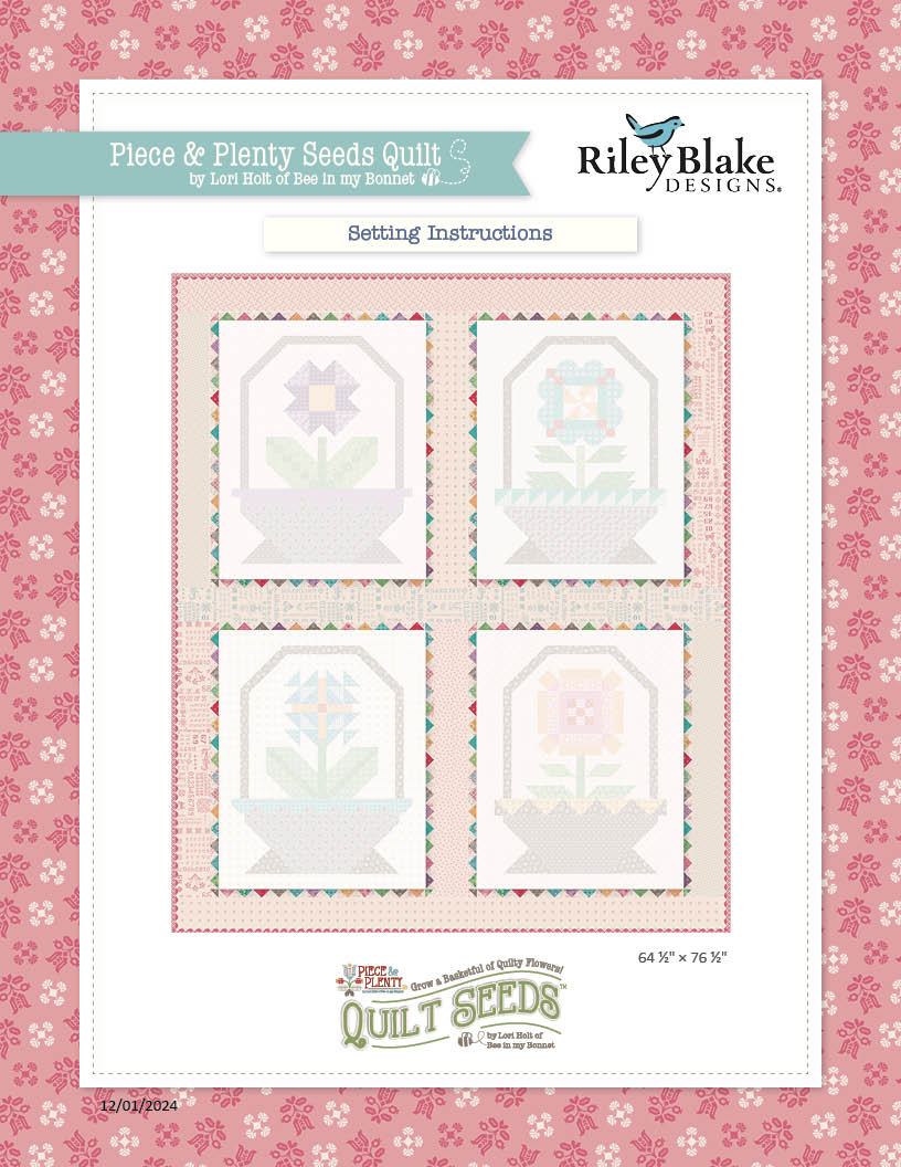 Piece & Plenty Quilt Seeds Setting