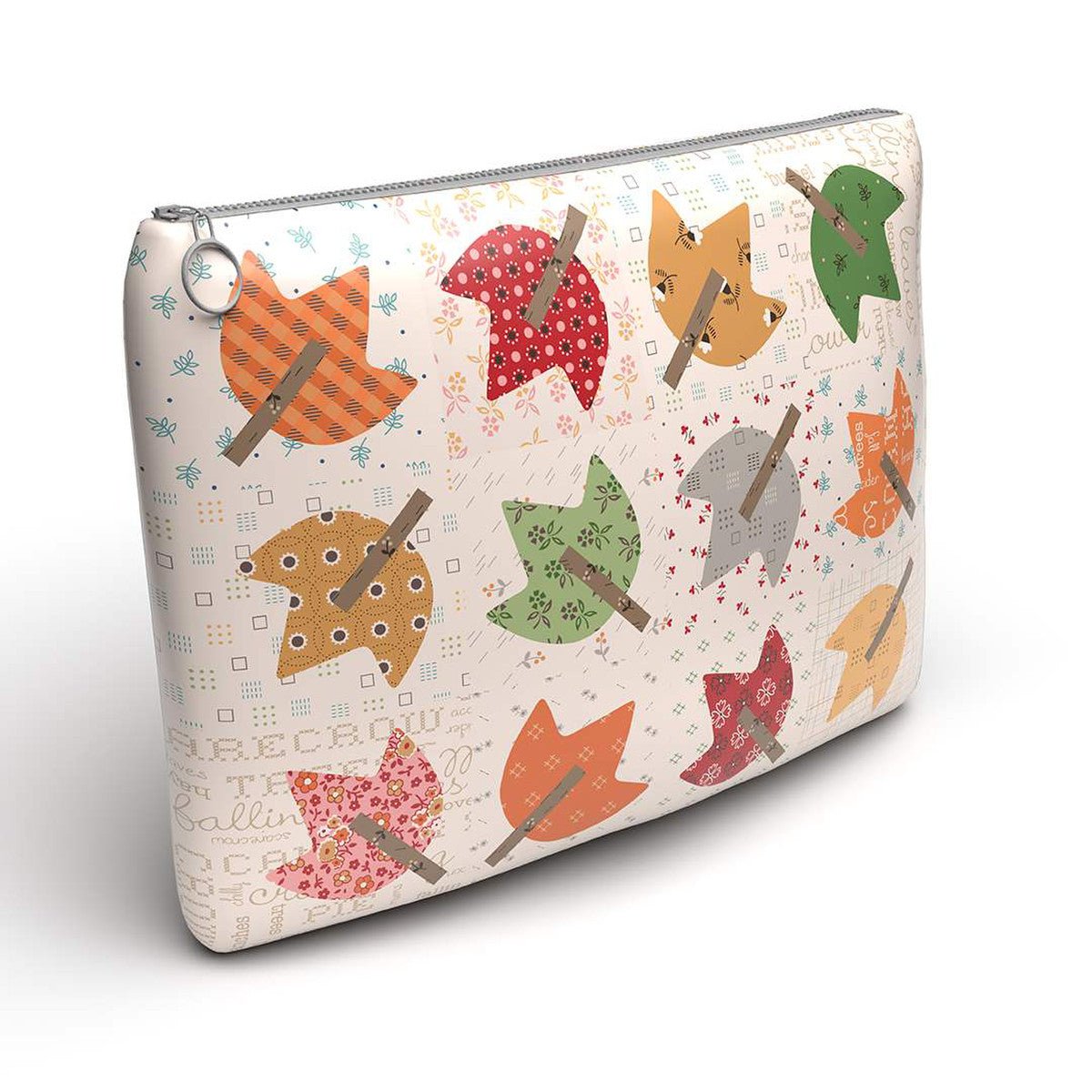 Lori Holt Autumn Project Bag - Cotton Lined Vinyl Zipper Bag | Riley Blake Designs