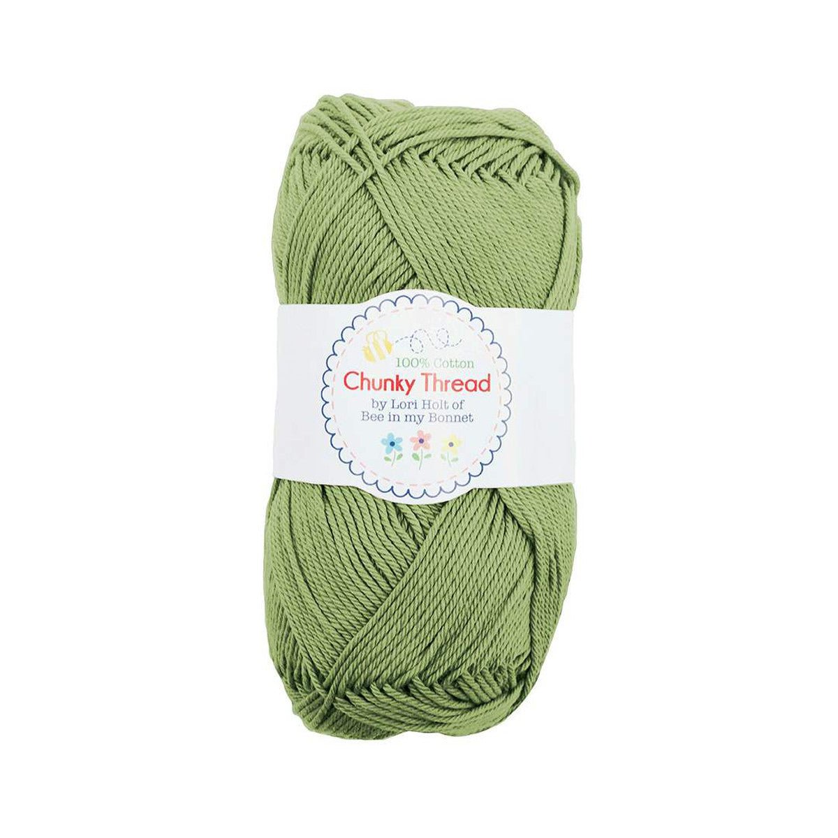 Thyme Green Chunky Crochet Thread by Lori Holt | Riley Blake Designs yarn