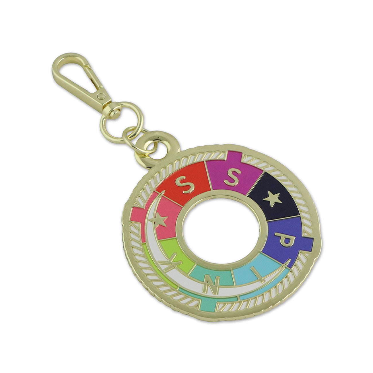 S.S. Pink Deep Dive Bag Charm Floral Reef Collection by Tula Pink | Sallie Tomato
