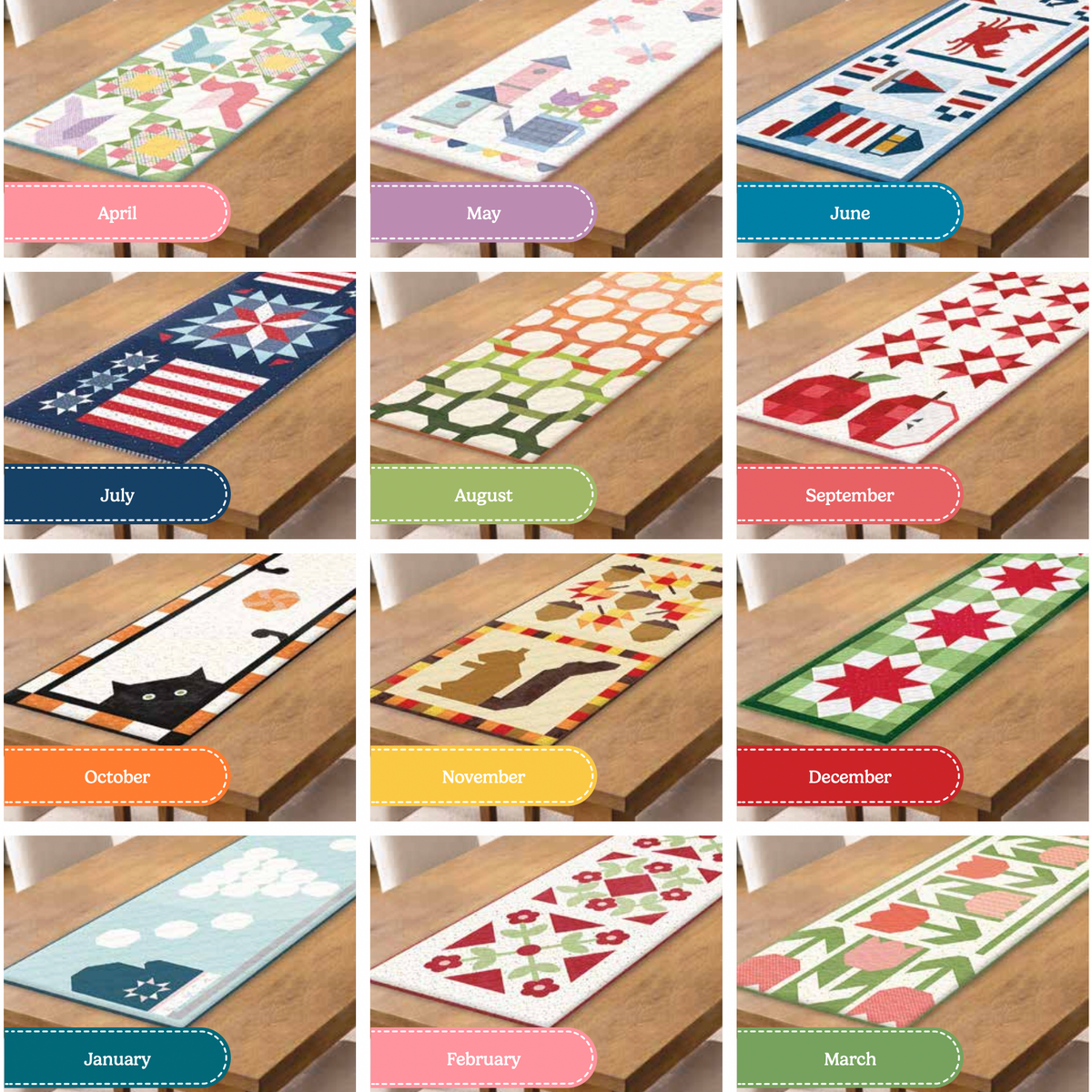 2027 Table Runner Kit of the Month | Justin Fabric