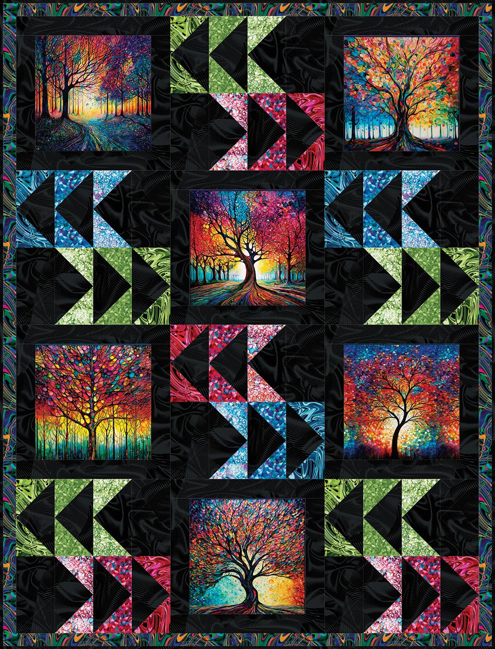 Quilt Kits Tree Song Kit 38 x 50 | Benartex