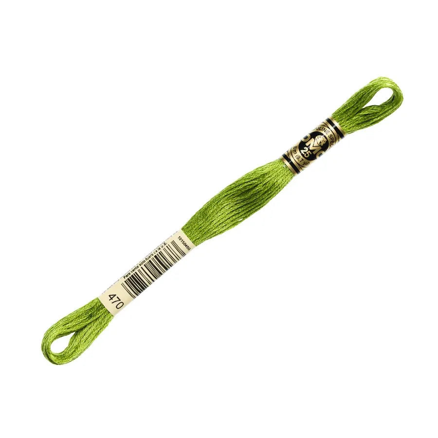 DMC 470 Light Avocado Green 6 Strand Embroidery Floss | DMC #117-470