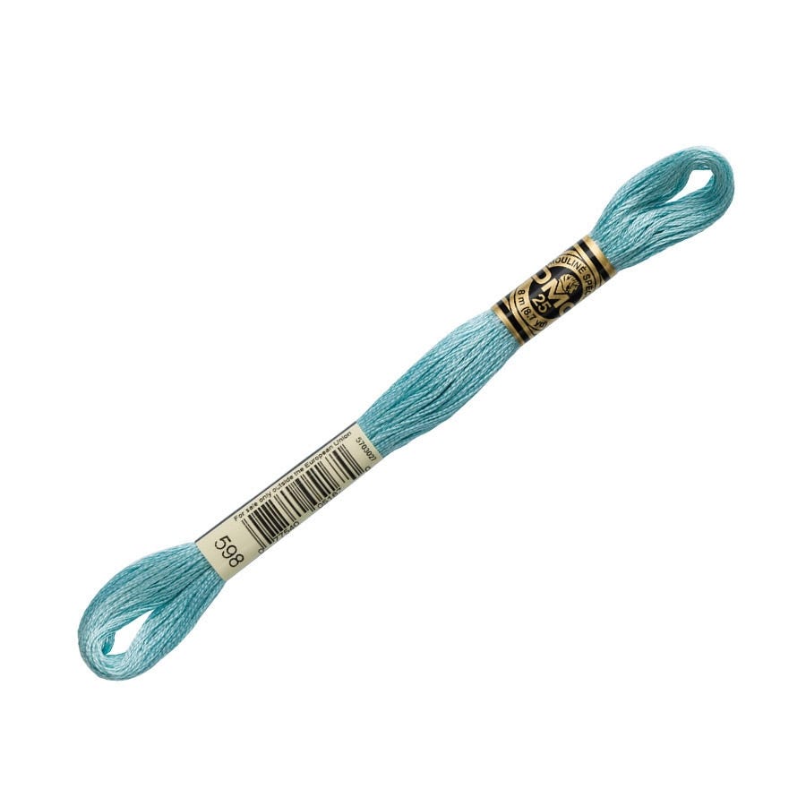 DMC 598 Light Turquoise 6 Strand Embroidery Floss | DMC #117-598