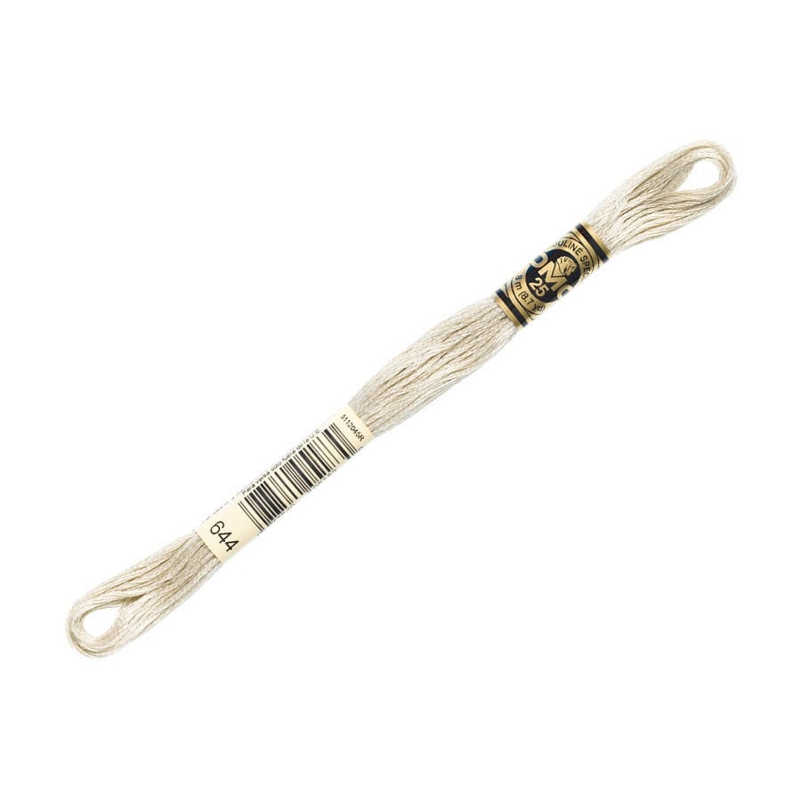 DMC 644 Medium Beige Gray 6 Strand Embroidery Floss | DMC #117-644