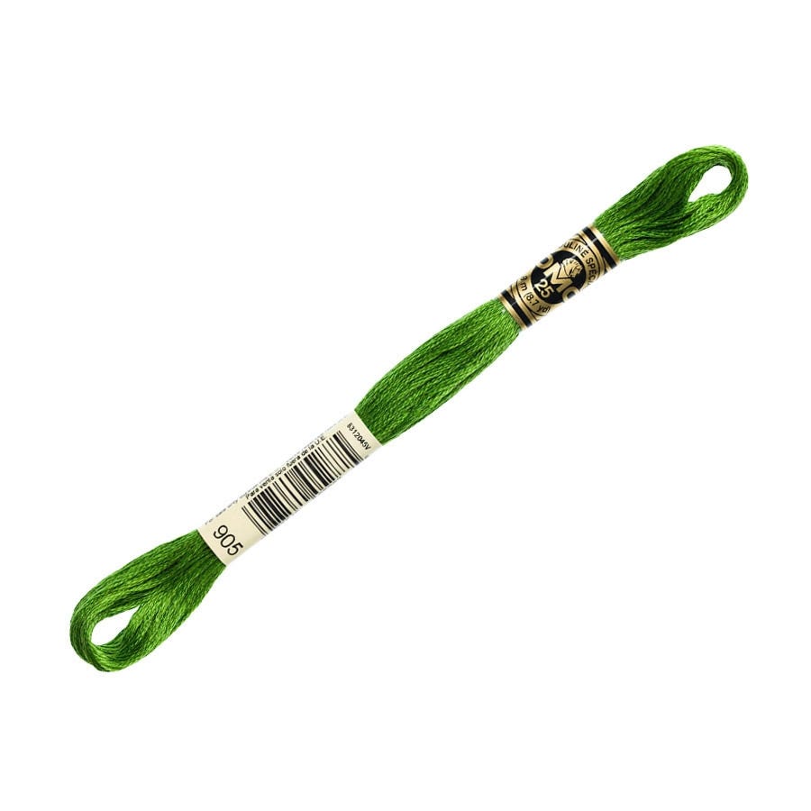 DMC 905 Dark Parrot Green 6 Strand Embroidery Floss | DMC