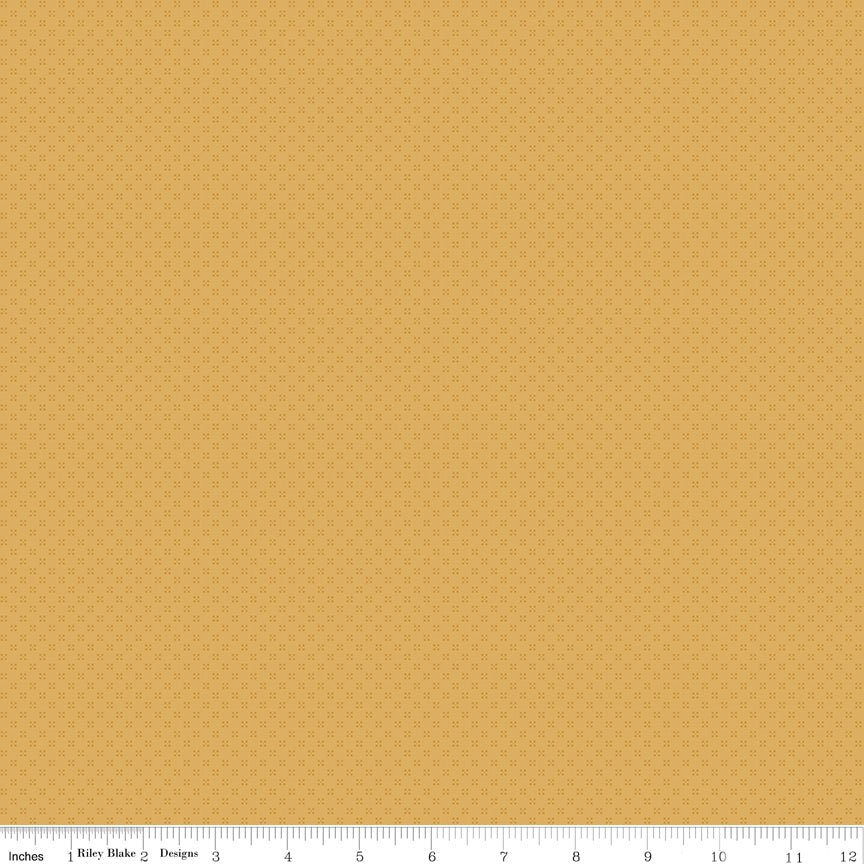 Farmhouse Summer Gold Dots by Echo Park Paper Co Pre-order -C13635-GOLD-1 - Justin Fabric!