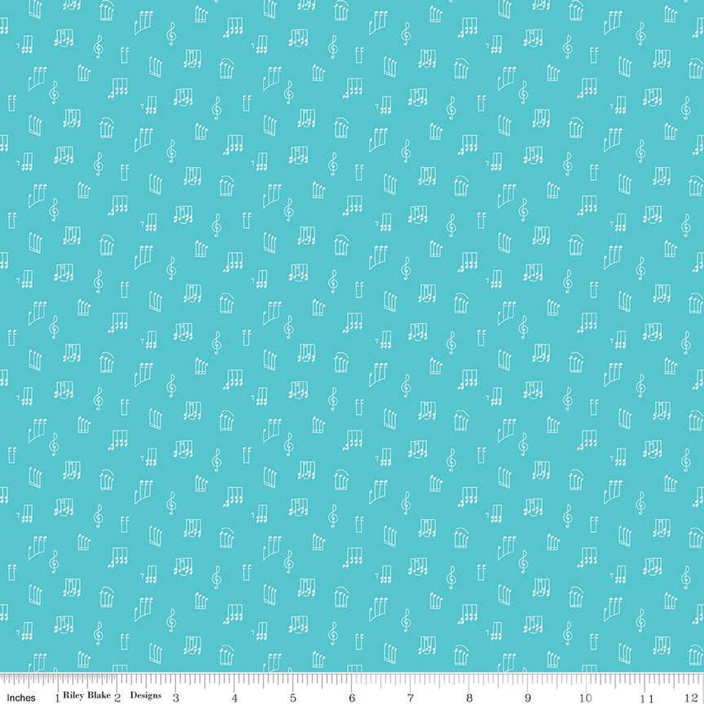 Swan Serenade Opus Peacock Yardage by Melanie Collette | Riley Blake Designs