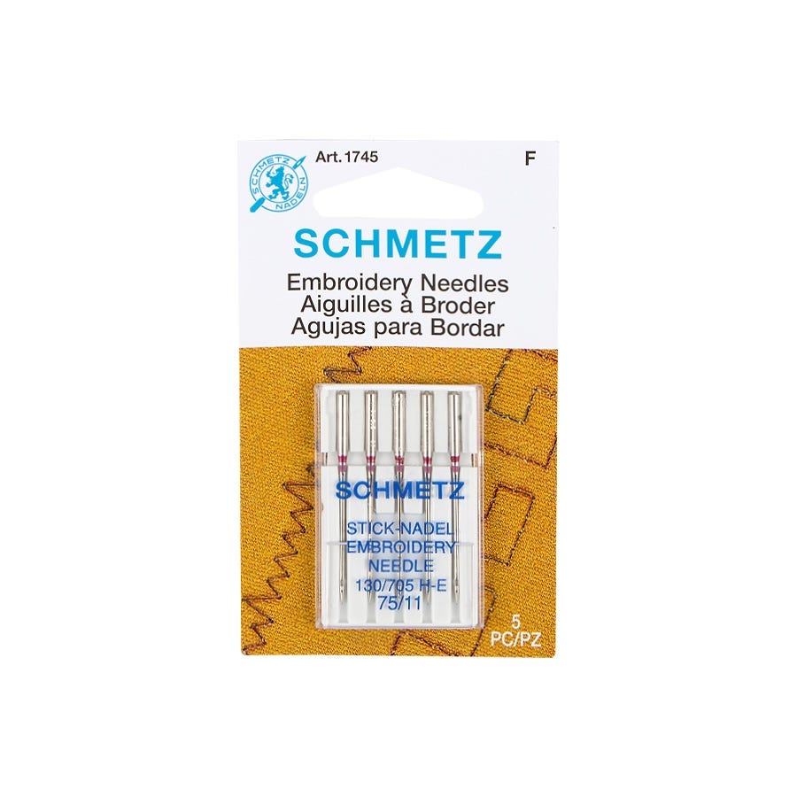 Schmetz Size 75/11 Embroidery Needles 5 count | Schmetz
