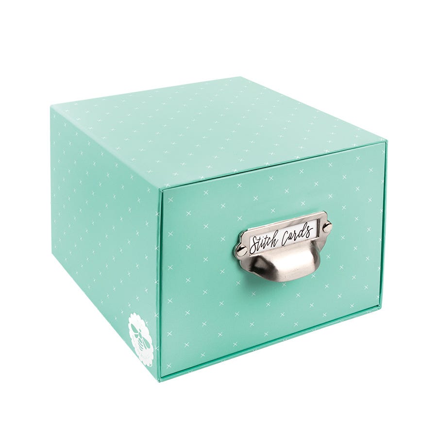 Lori Holt Teal Stitch Card Box by Bee in my Bonnet | It's Sew Emma