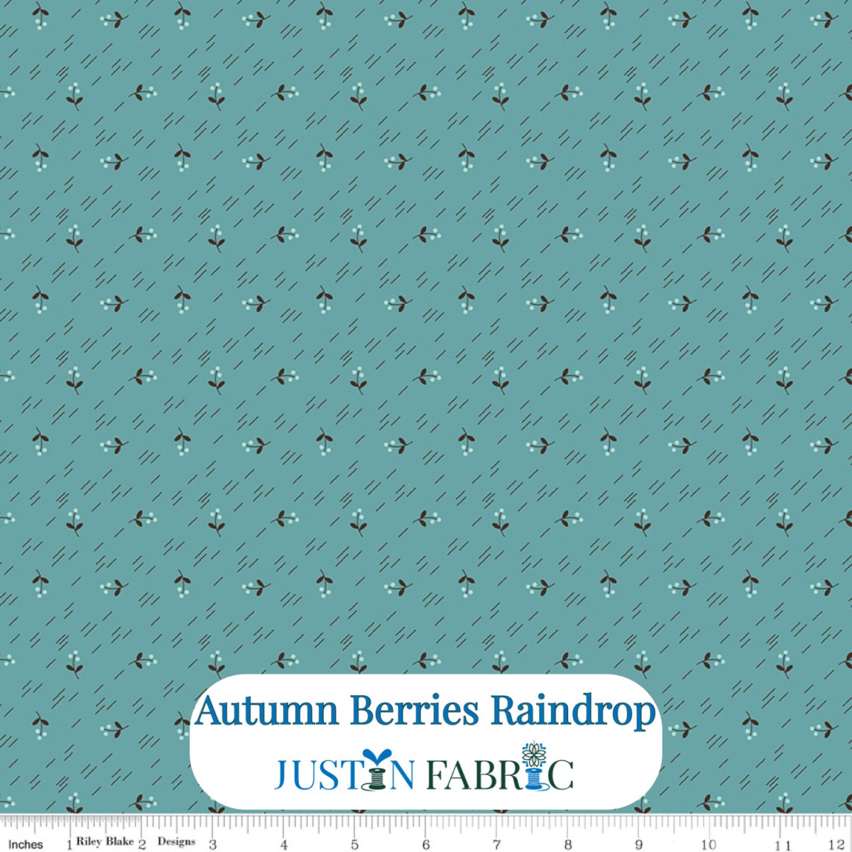 Autumn Berries Raindrop Cotton Yardage by Lori Holt | Riley Blake Designs -C14652-RAINDROP - Justin Fabric!