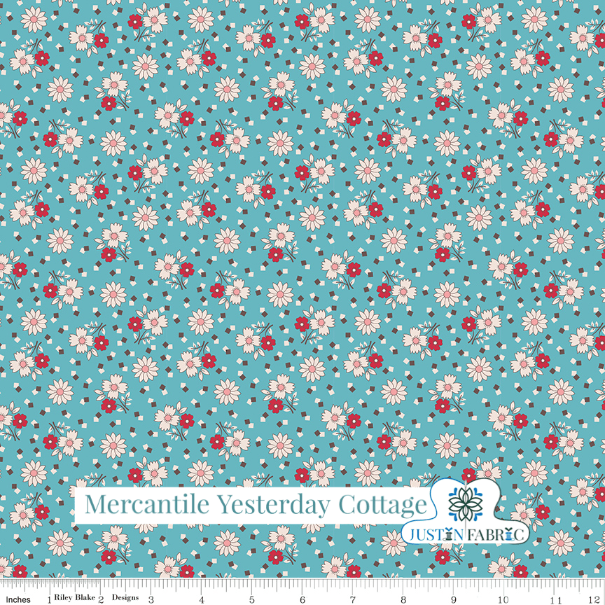 Mercantile Yesterday Cottage Yardage| SKU: C14401-COTTAGE Pre-order (December 2023) -C14401-COTTAGE - Justin Fabric!