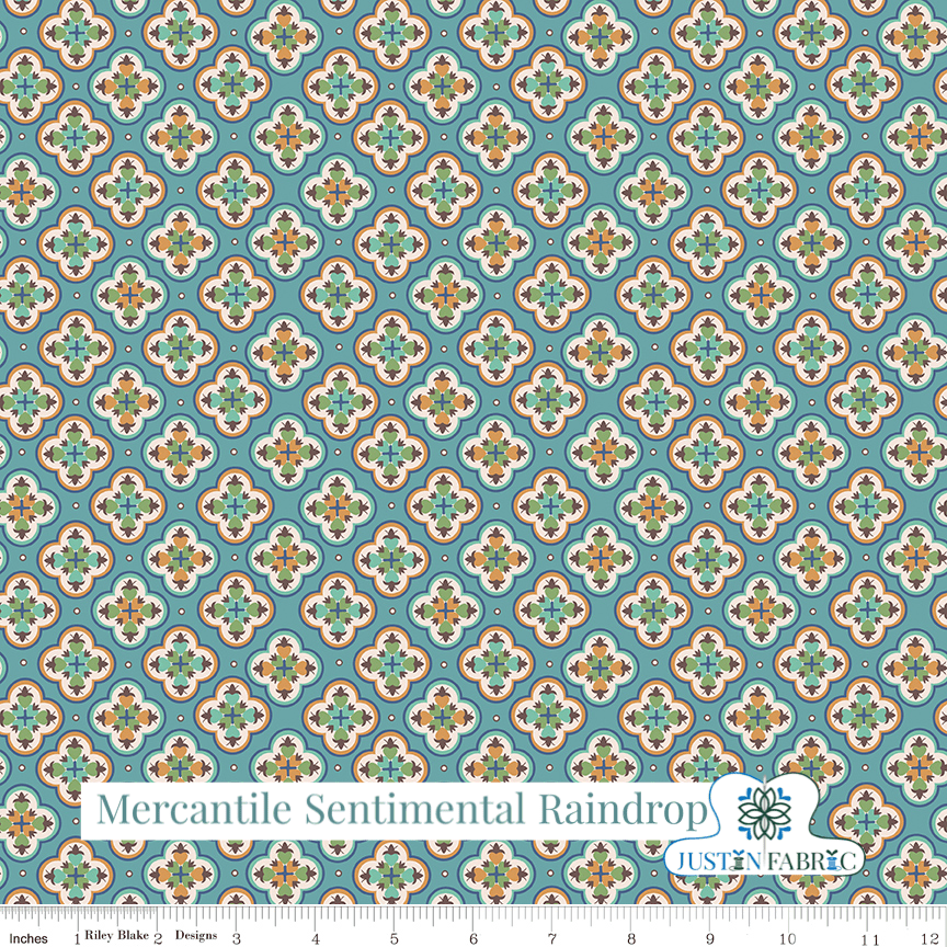 Mercantile Sentimental Raindrop Yardage| SKU: C14396-RAINDROP Pre-order (December 2023) -C14396-RAINDROP - Justin Fabric!