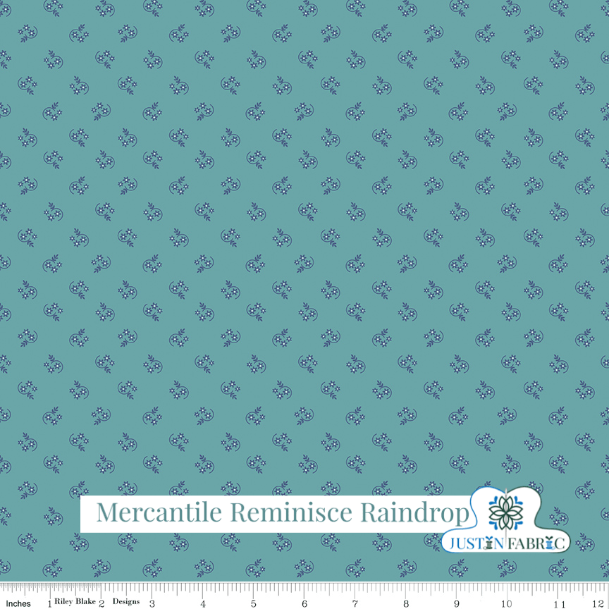 Mercantile Reminisce Raindrop Yardage| SKU: C14395-RAINDROP Pre-order (December 2023) -C14395-RAINDROP - Justin Fabric!