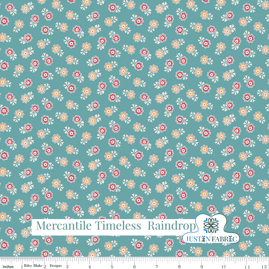 Mercantile Timeless RaindropYardage| SKU: C14399-RAINDROP Pre-order (December 2023) -C14399-RAINDROP - Justin Fabric!