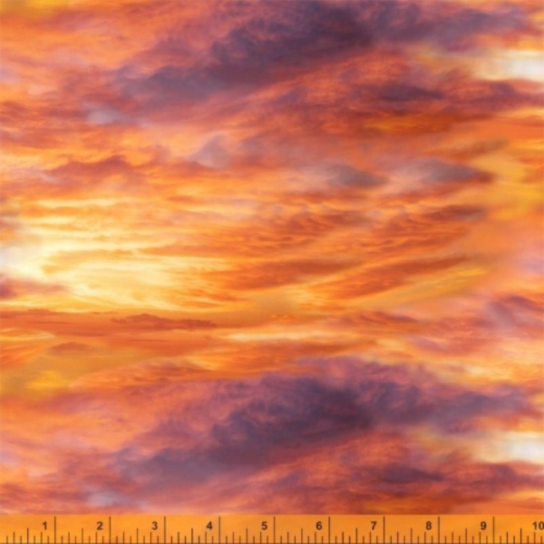 Landscapes 5 OClock Somewhere Multi Yardage| SKU: 52119D-X -52119D-X - Justin Fabric!