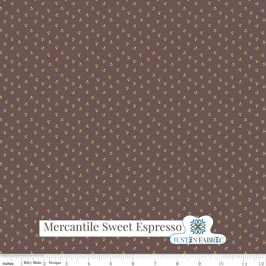 Mercantile Sweet Espresso Yardage| SKU: C14397-ESPRESSO Pre-order (December 2023) -C14397-ESPRESSO - Justin Fabric!